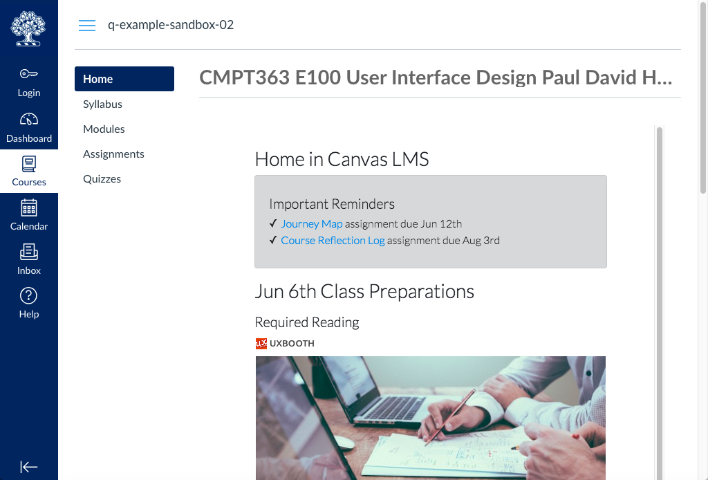 CMPT363 E100 User Interface Design by Paul David Hibbitts - SFU