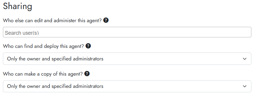 Cogniti sharing options