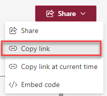 Share and Copy Link
