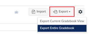 Export Gradebook