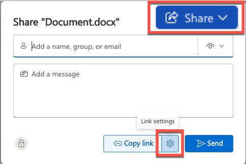 MS Word share