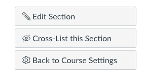 Select Cross-List this Section